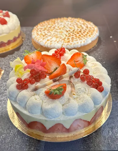 Tarte aux fraises et groseilles
